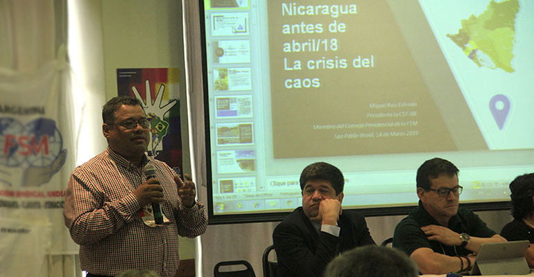 Sindicalista da Nicarágua destaca ingerência estrangeira para provocar crise do país